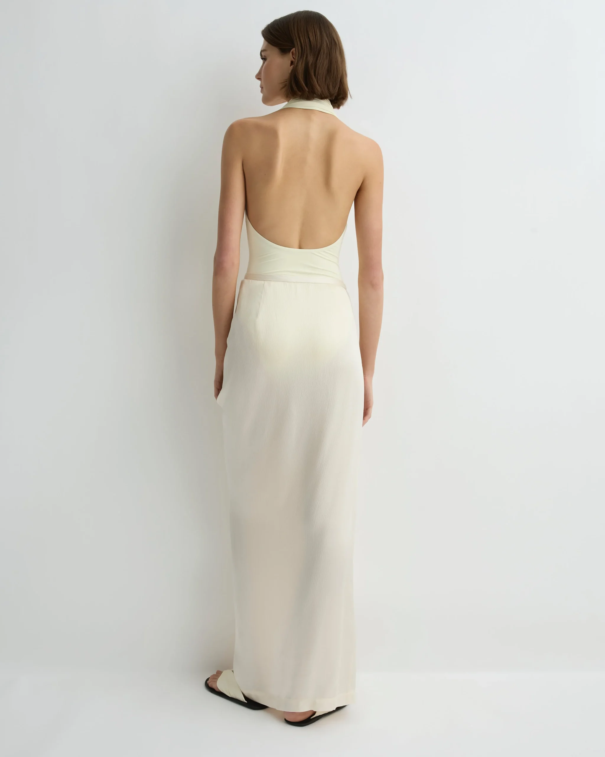 Ardea Draped Skirt - Pearl