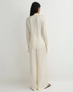 Ardea Fitted Blouse - Pearl