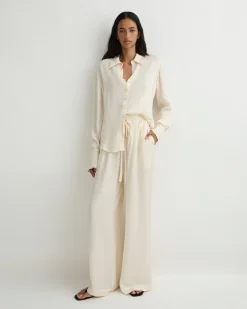 Ardea Fitted Blouse - Pearl