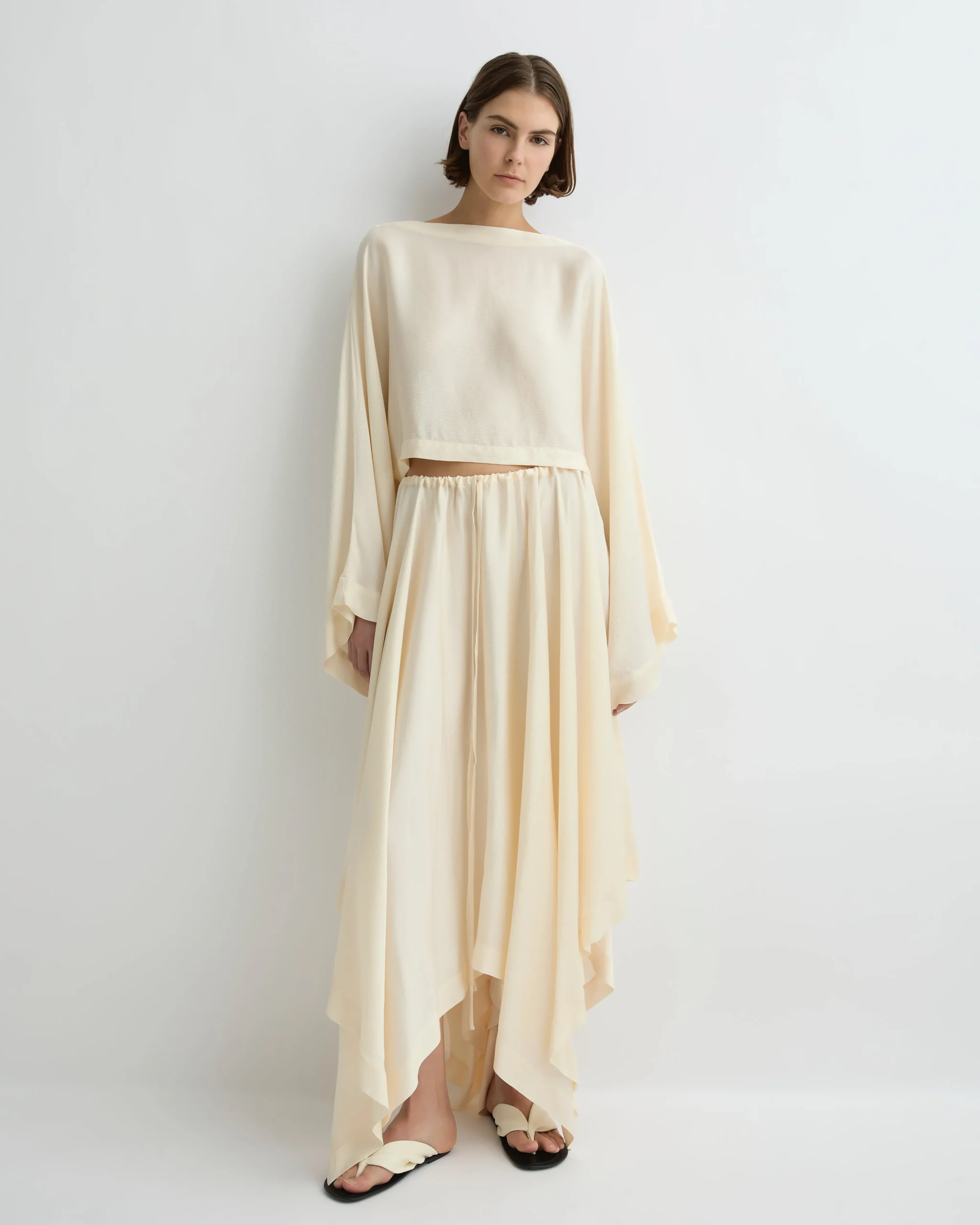 Ardea Kimono Top - Pearl