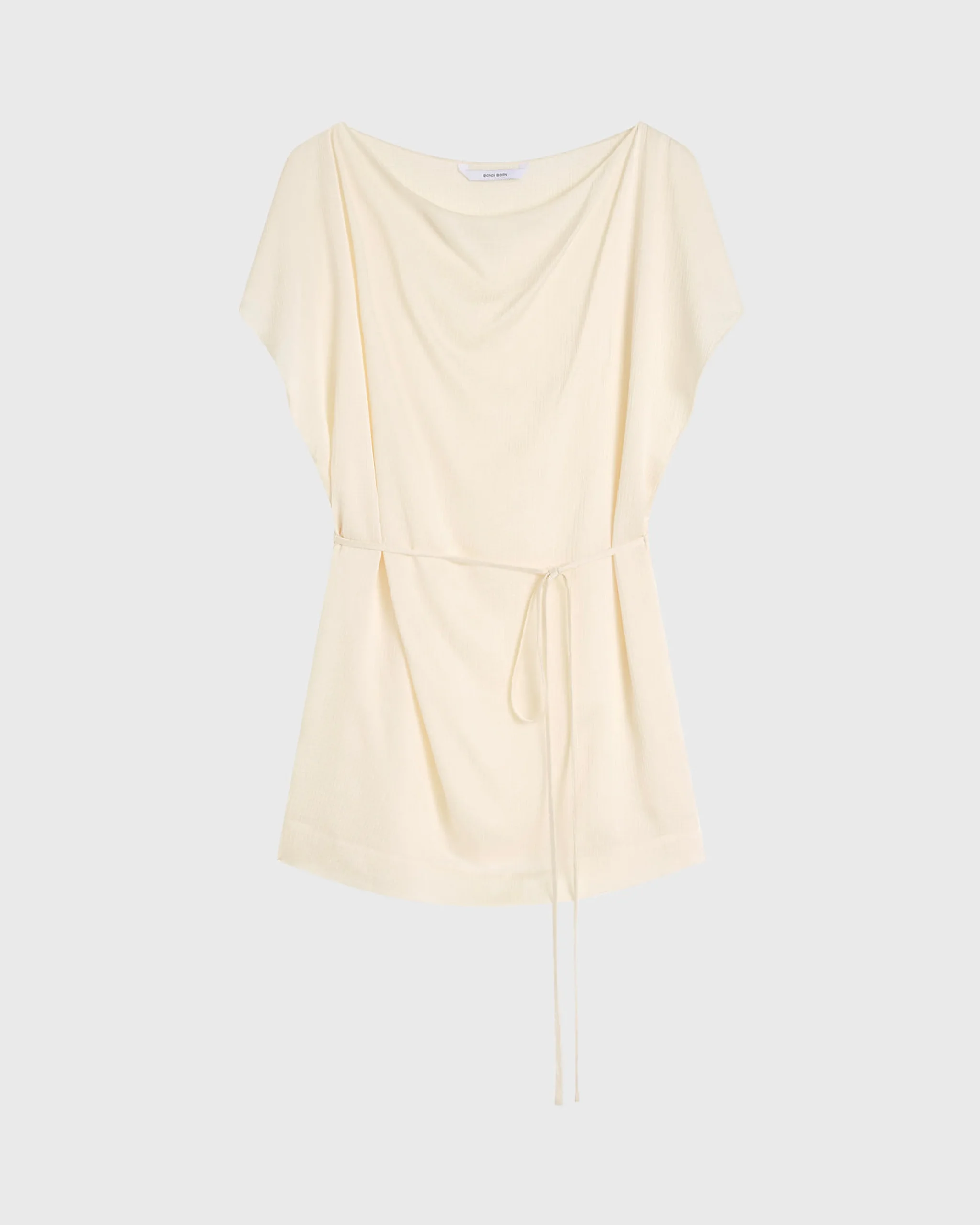 Ardea Split Shoulder Top - Pearl