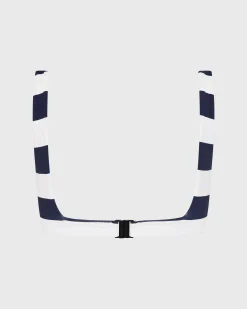 Aria Bikini Top - Navy Stripe (Embodee™)