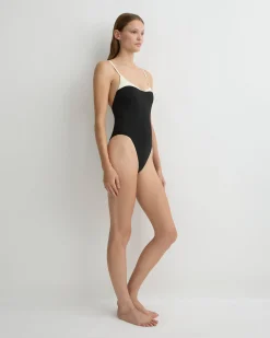 Bernadette One Piece - Black & Porcelain (Embodee™ )