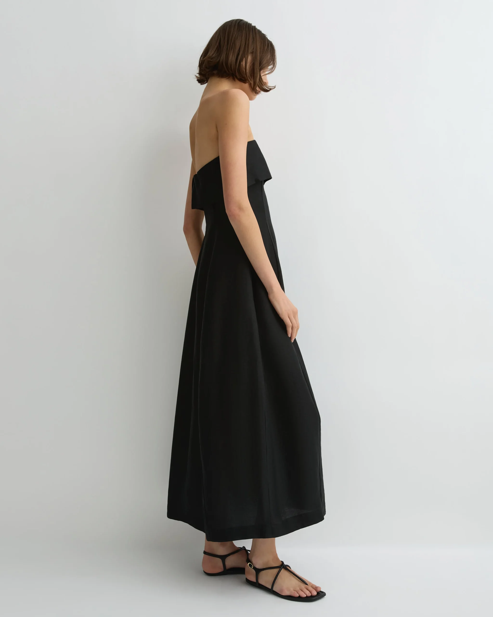 Bormio Bandeau Maxi Dress - Black
