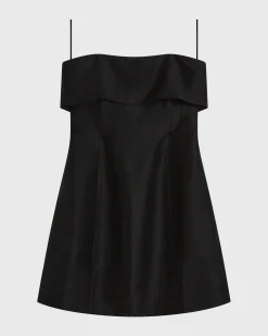 Bormio Bandeau Mini Dress - Black