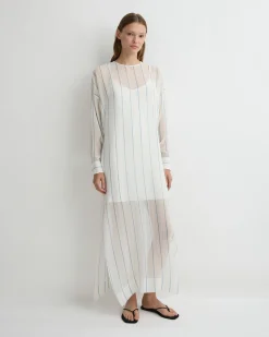 Como Short Bias Slip Dress - White