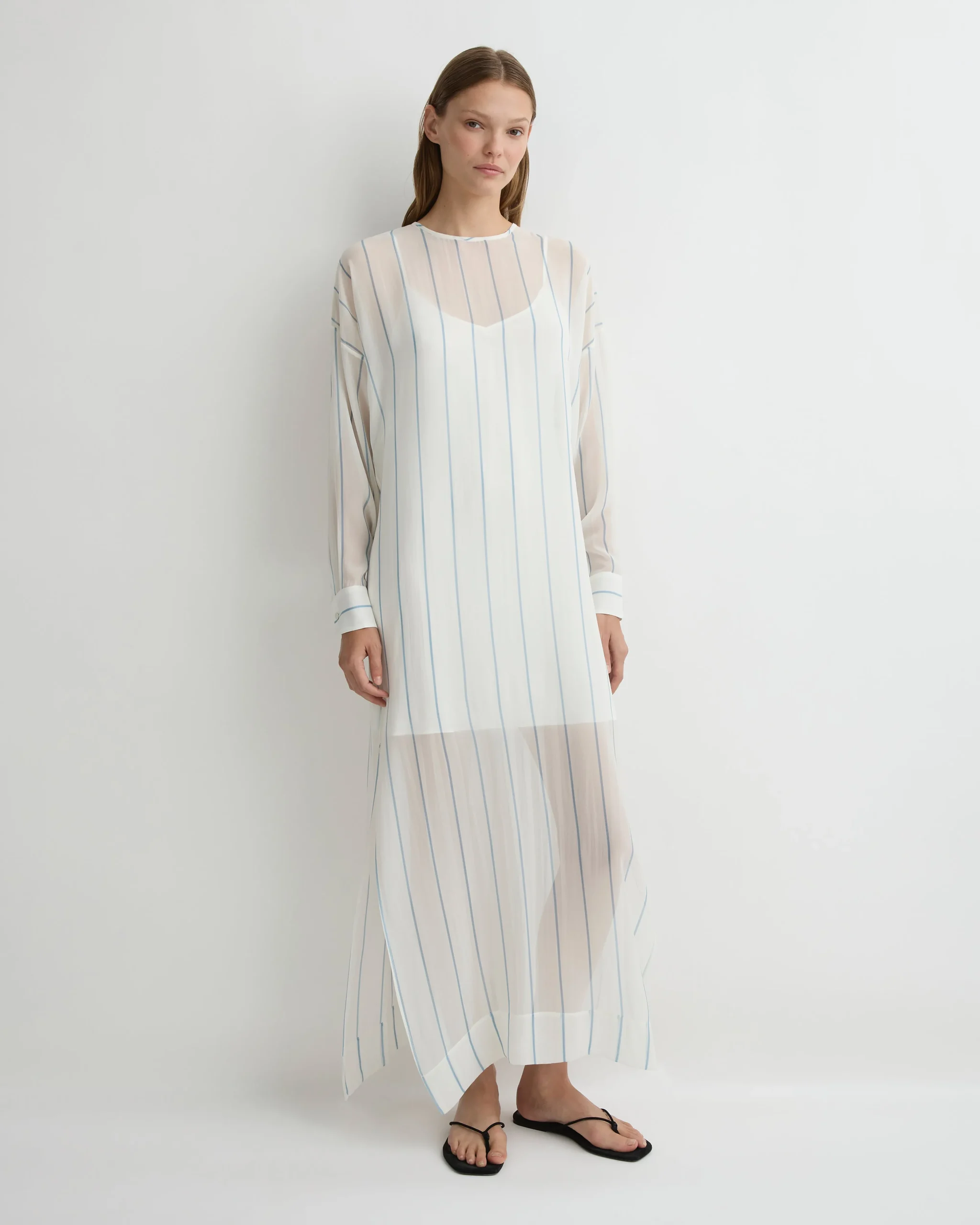 Como Short Bias Slip Dress - White