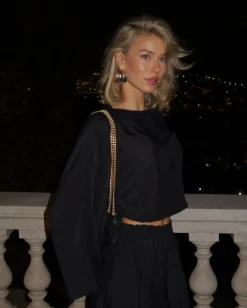 Cremona Kimono Top - Black