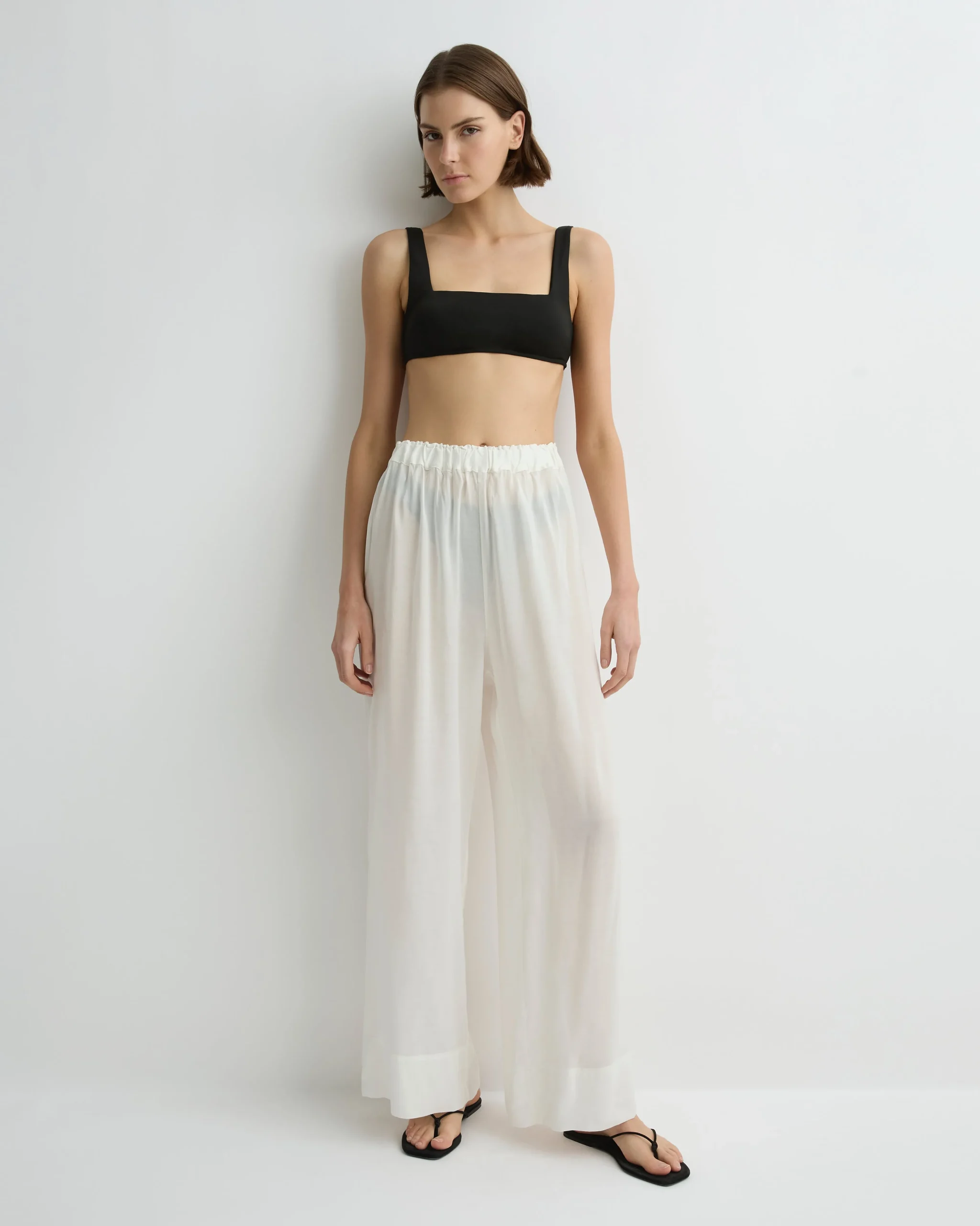 Cremona Sheer Pant - White
