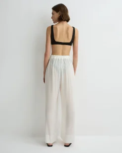 Cremona Sheer Pant - White