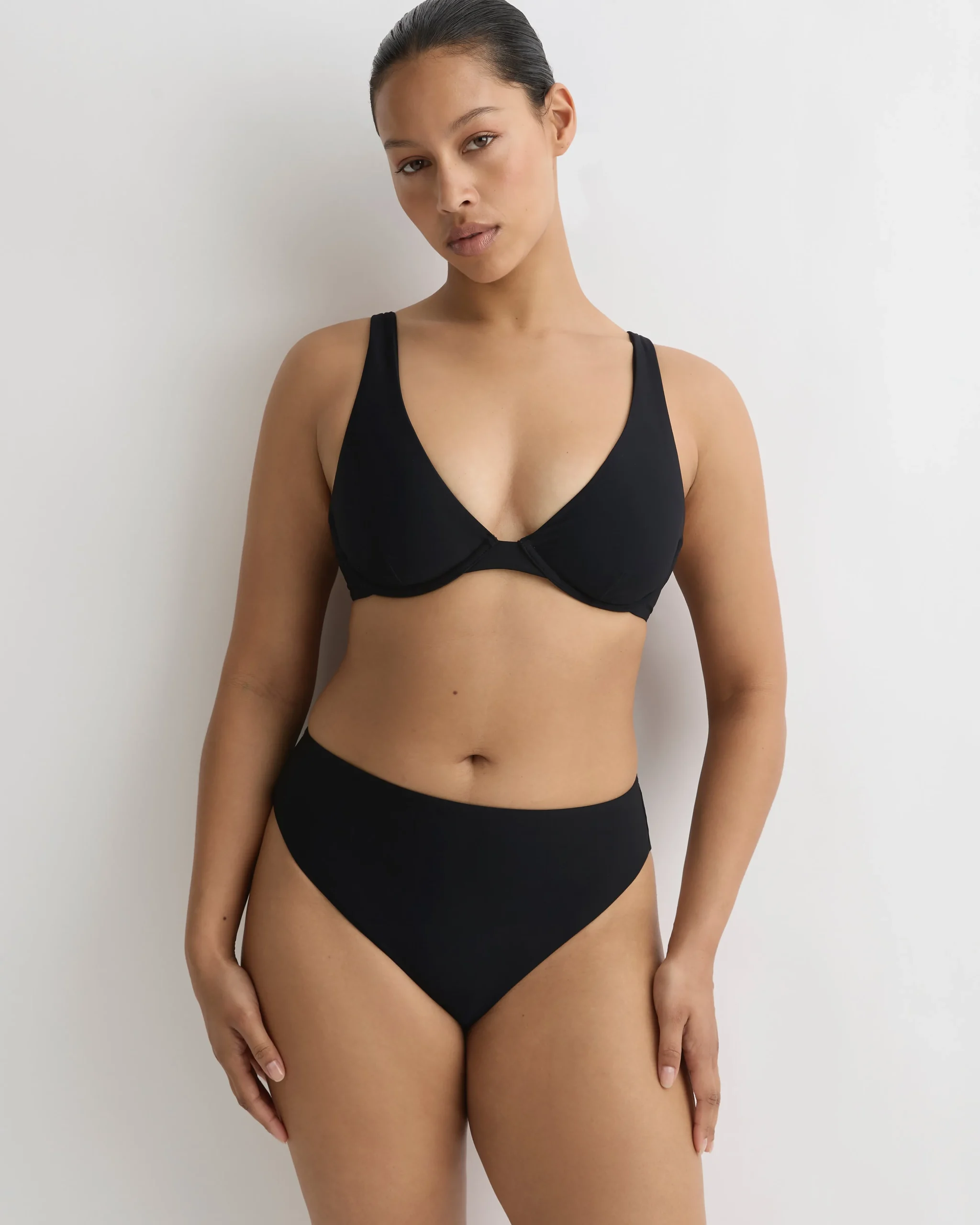 Fern Bikini Bottom - Black (Sculpteur®)