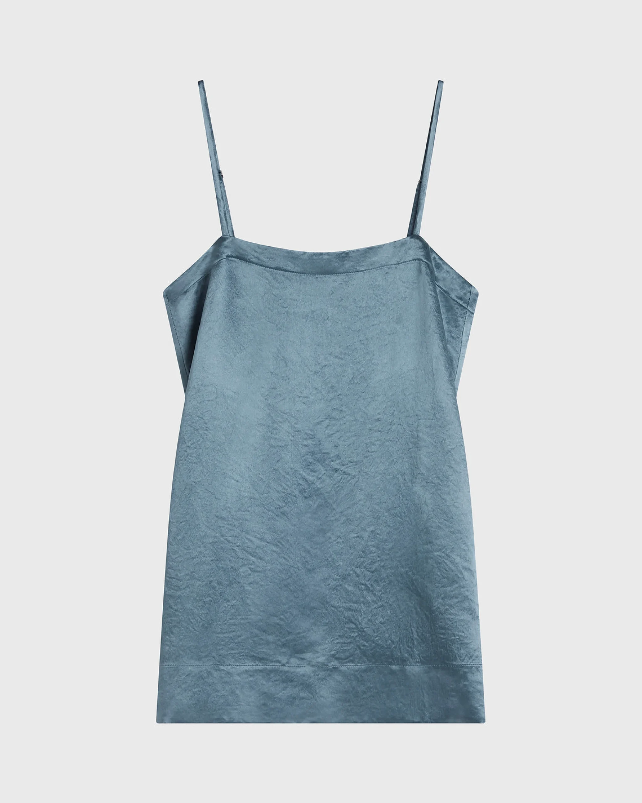 Kobe Mini Slip Dress - Steel Blue