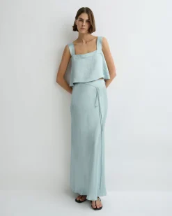 Kobe Tie Back Bodice - Mist