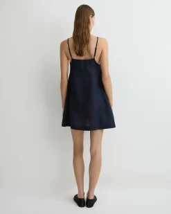 Leiden Flared Mini Dress - Navy