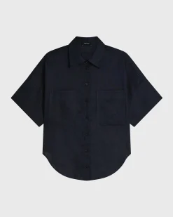 Leiden Short Sleeve Shirt - Navy