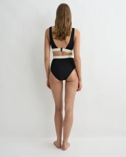 Lina Bikini Bottom - Black & Pearl (Sculpteur®)