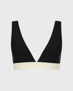 Lya Bikini Top - Black & Pearl (Sculpteur®)