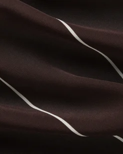 Orta Silk Pant - Mocha Stripe