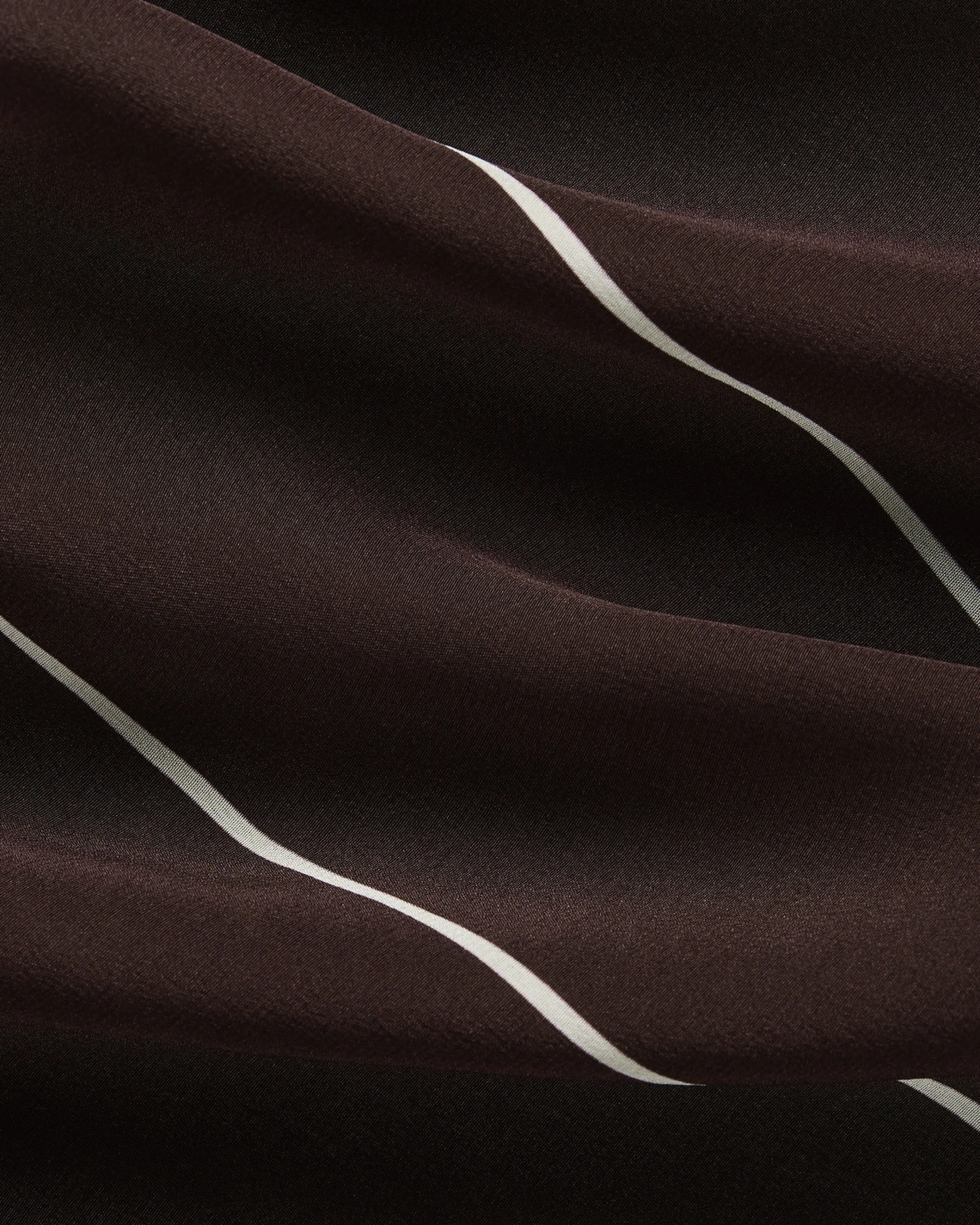 Orta Silk Pant - Mocha Stripe