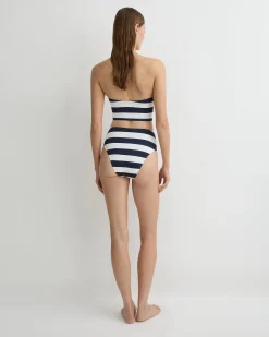 Stella Bikini Top – Navy & White Stripe (Embodee™)